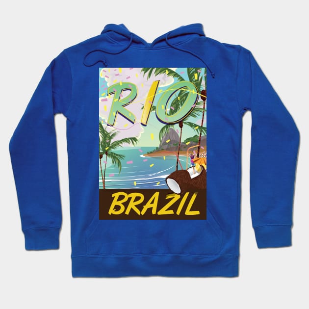 Rio Brazil Hoodie by nickemporium1